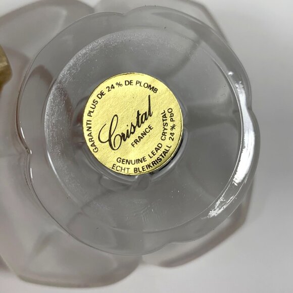 Paul Sebastian Design Lead Crystal Flower Taper Candle Holders With Box - Picture 7 of 8